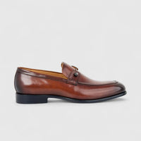 Fabino Men's (UK5 TO UK12) Leather Slip On M3220199 Tan FB21