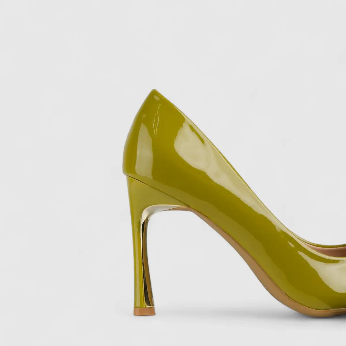 Bulbul Stiletto Court Shoe Green LI007 Heels | familyshoecentre