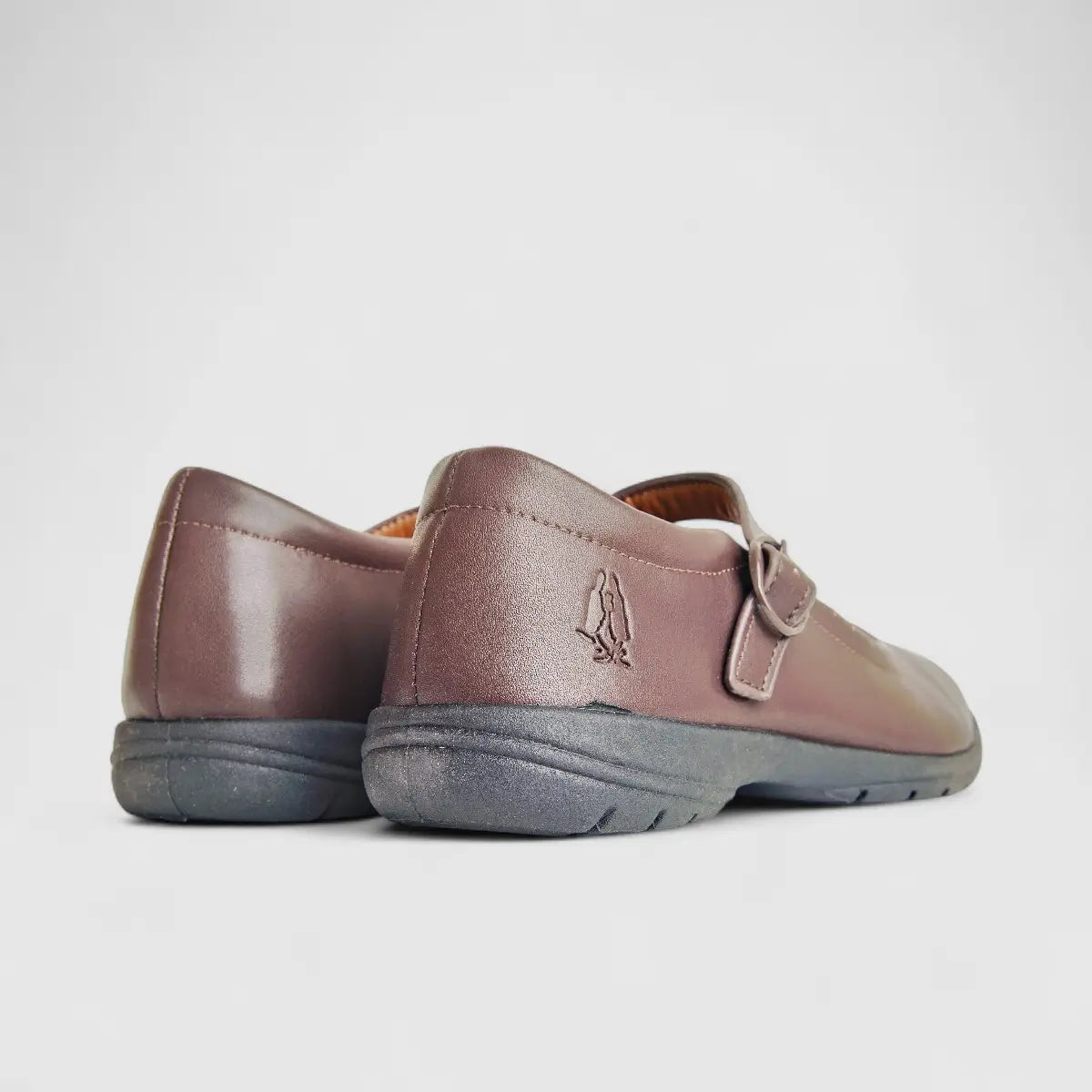 Scala Girls Youths (UK2 TO UK9) Mary Jane Buckle School Shoe HPY00009 Brown HG5