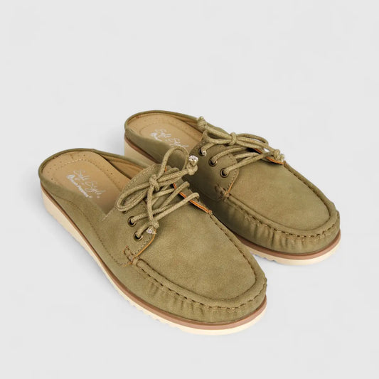 Hush Puppies Soft Style Ladies Comfort Mule Tonicia SSL01589 Ecru SS309