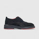 Formales Men's Chunky Sole Lace Up 4116 Black Suede FC119