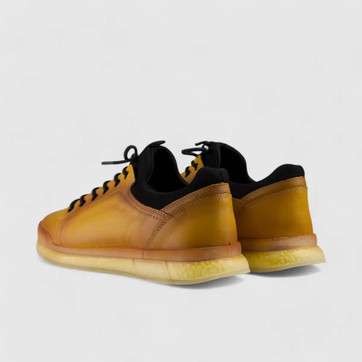 Bulletti Lace Up Sneaker Yellow 17374 Sneakers | familyshoecentre
