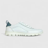 Hotter Ladies Comfort Sneaker Gravity 2 White /Sage HT73