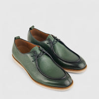 Babucci Men's Casual Leather Lace Up K27BX05130-C BAB002 Green