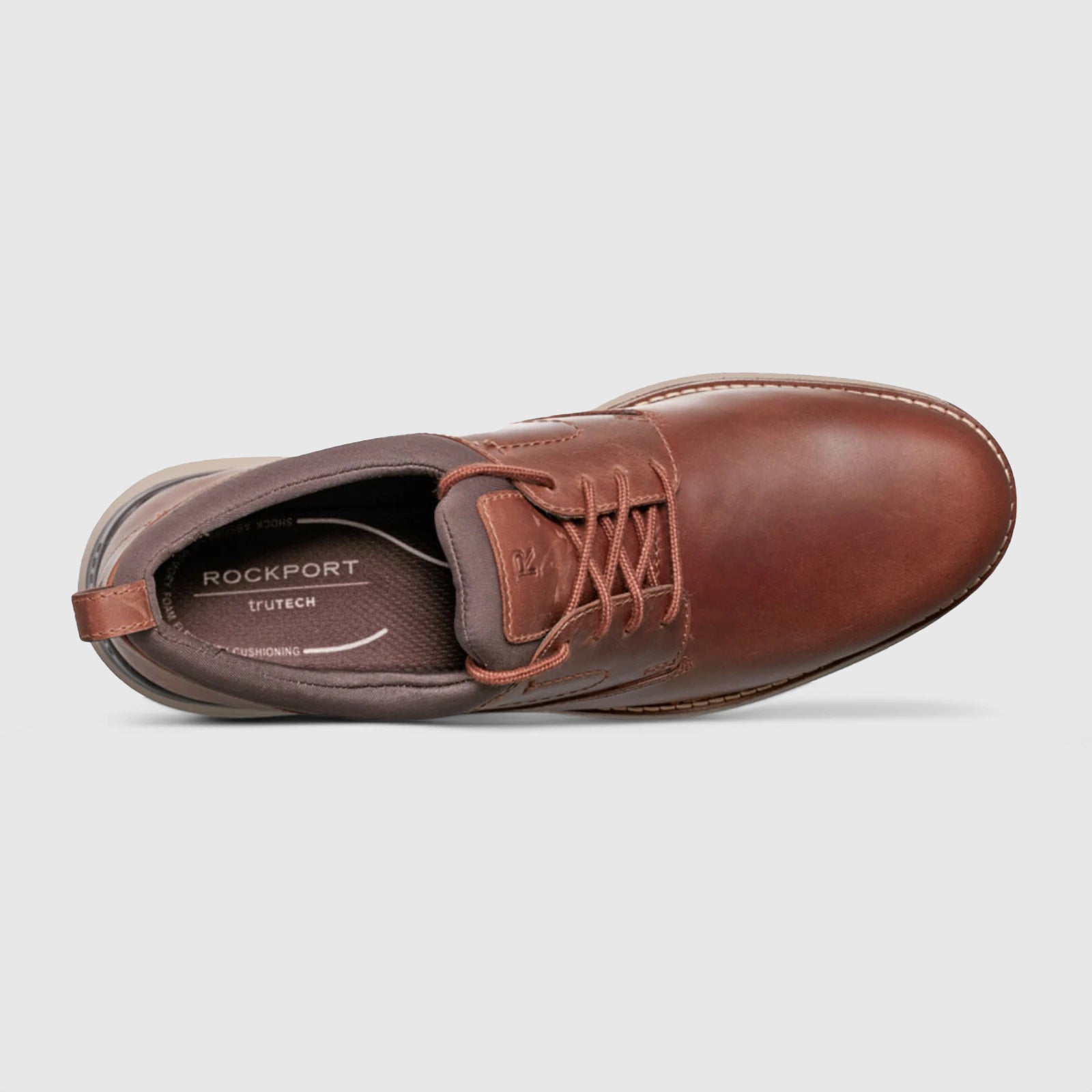Rockport Men's Casual Lace Up Lukah Brown RP23 Sneakers | familyshoecentre