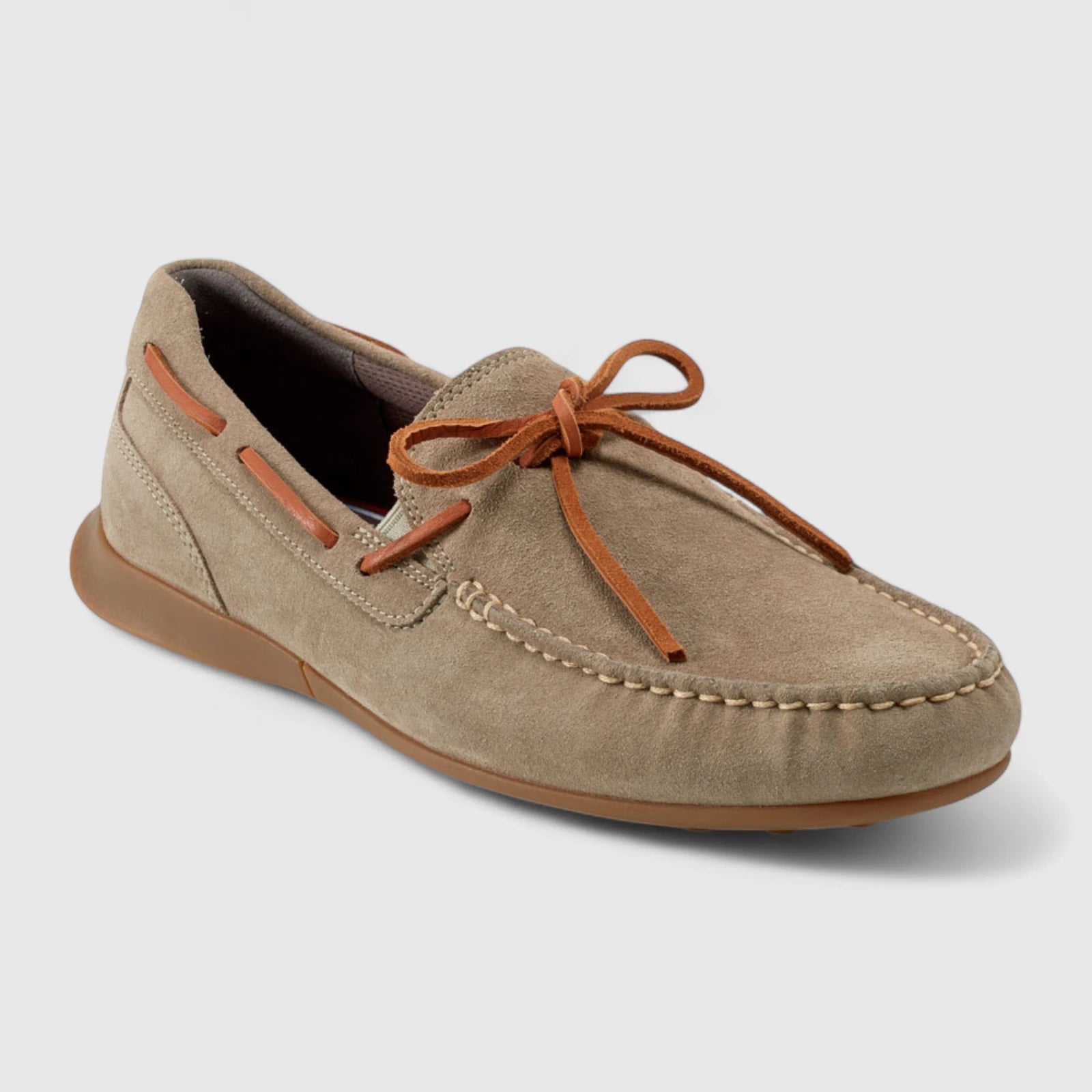 Rockport DMXDunphy Suede loafer Beige RP20 Loafers | familyshoecentre