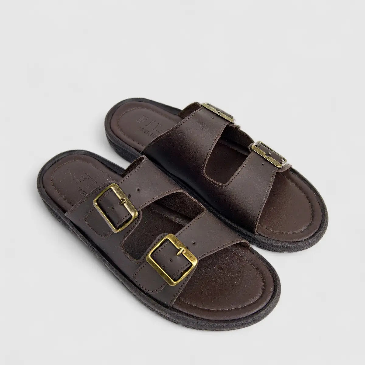 Filo Men's Casual Push In Sandal Trey 006 Chocolate NM4