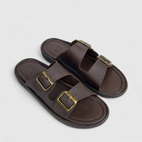 Filo Men's Casual Push In Sandal Trey 006 Chocolate NM4