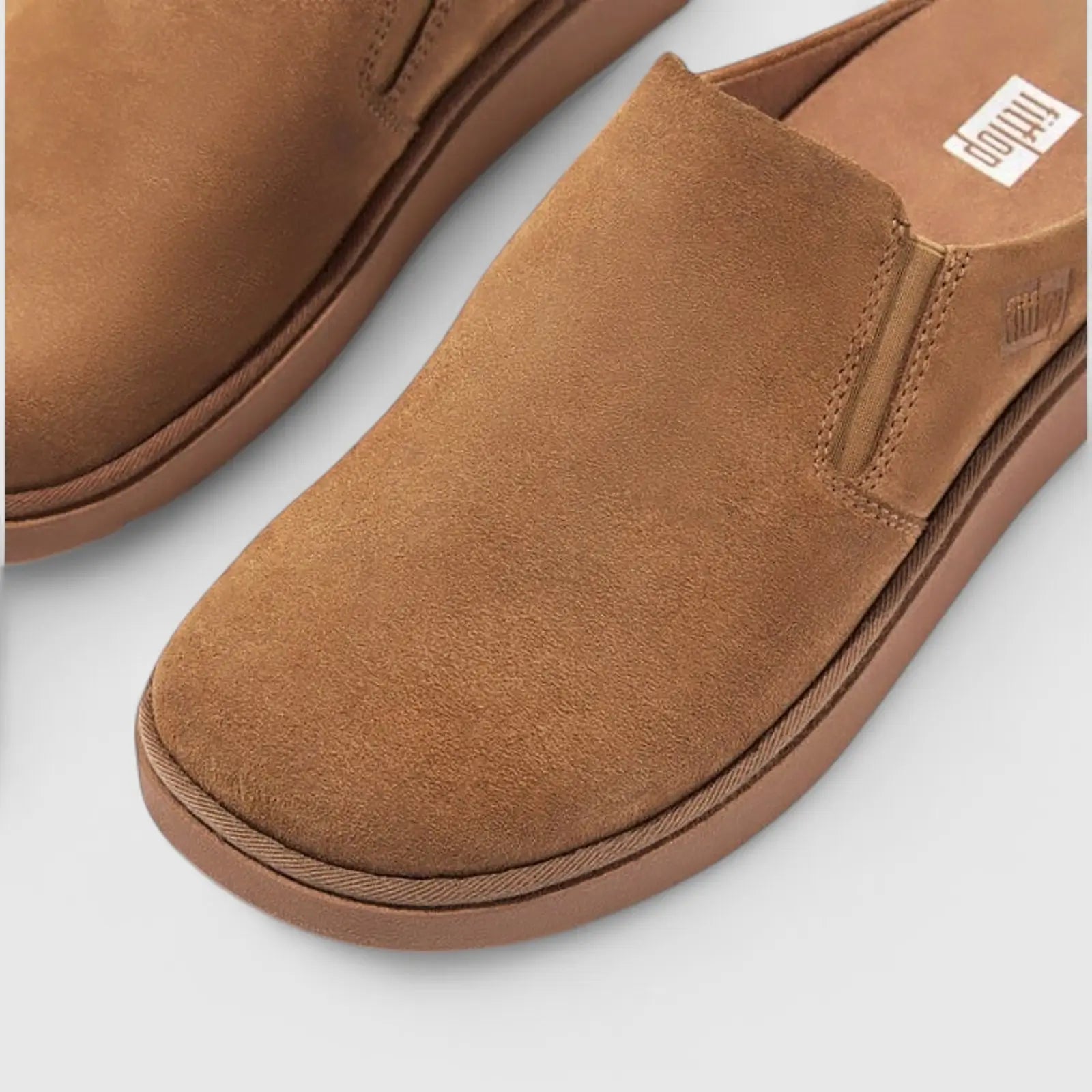 Fit Flop Ladies Comfort Gen-FF Elasticated Mule IF6-A69 Tan FP116