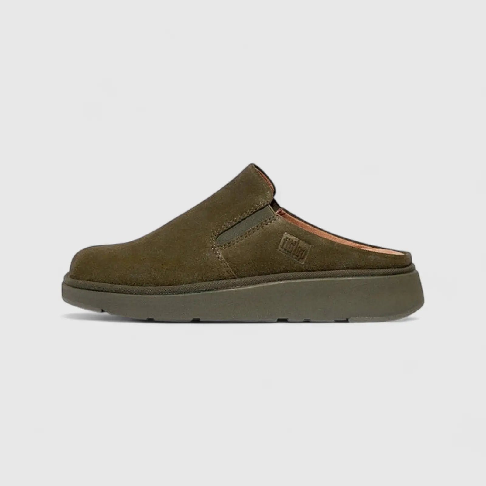 Fit Flop Ladies Comfort Gen-FF Elasticated Mule IF6-B77 Olive FP115