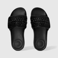 Fit Flop Ladies Comfort Slide I Qushion Multi Crystal JB1-090 Black FP102