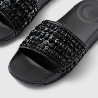 Fit Flop Ladies Comfort Slide I Qushion Multi Crystal JB1-090 Black FP102