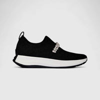 Fit Flop Ladies Comfort Sneaker With Pearl And Crystal F-Mode A1C-001 Black FP110