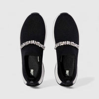 Fit Flop Ladies Comfort Sneaker With Pearl And Crystal F-Mode A1C-001 Black FP110