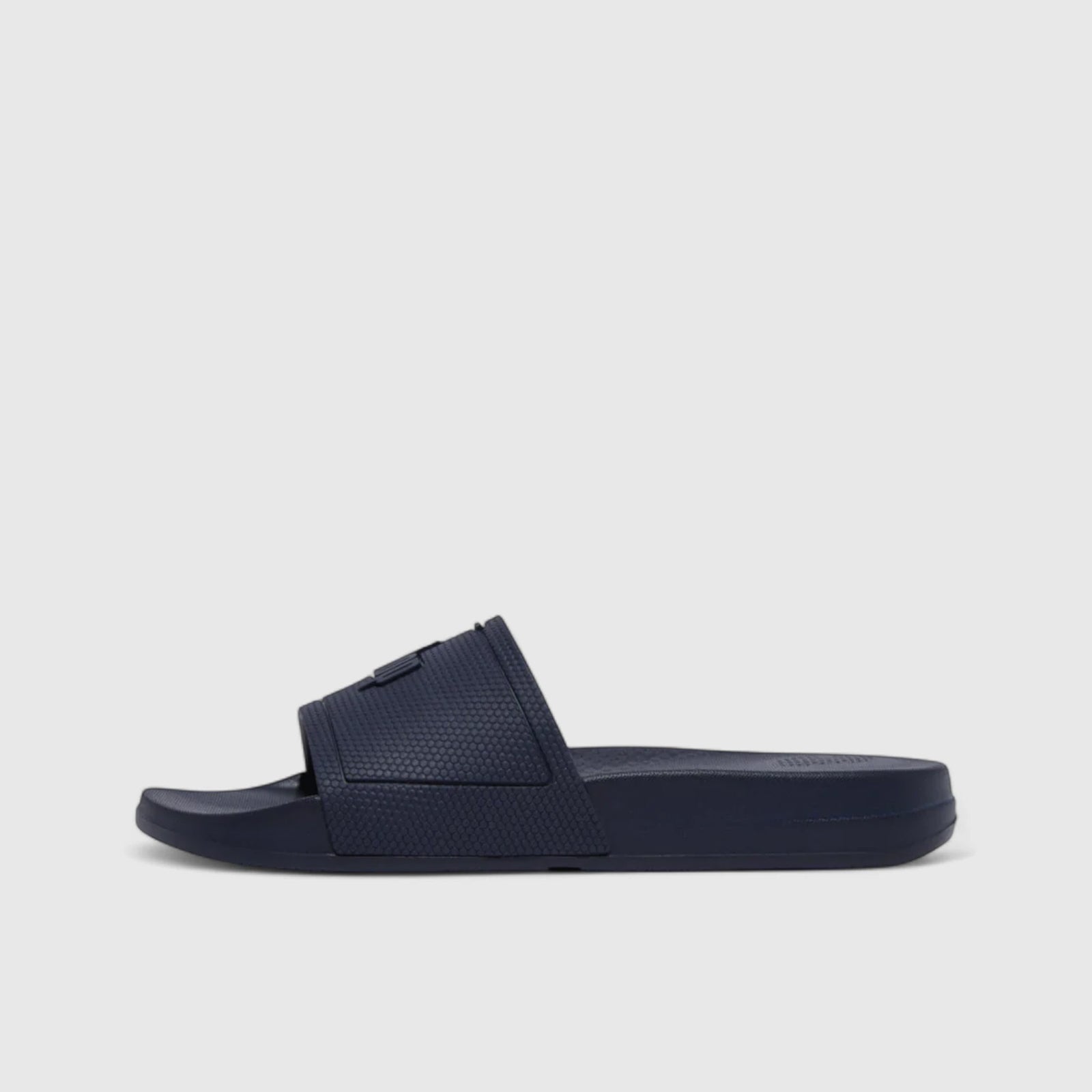 Fit Flop Mens I Qushion Slide EQ4-399 Navy FP78 Sandals | familyshoecentre
