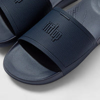 Fit Flop Mens I Qushion Slide EQ4-399 Navy FP78 Sandals | familyshoecentre