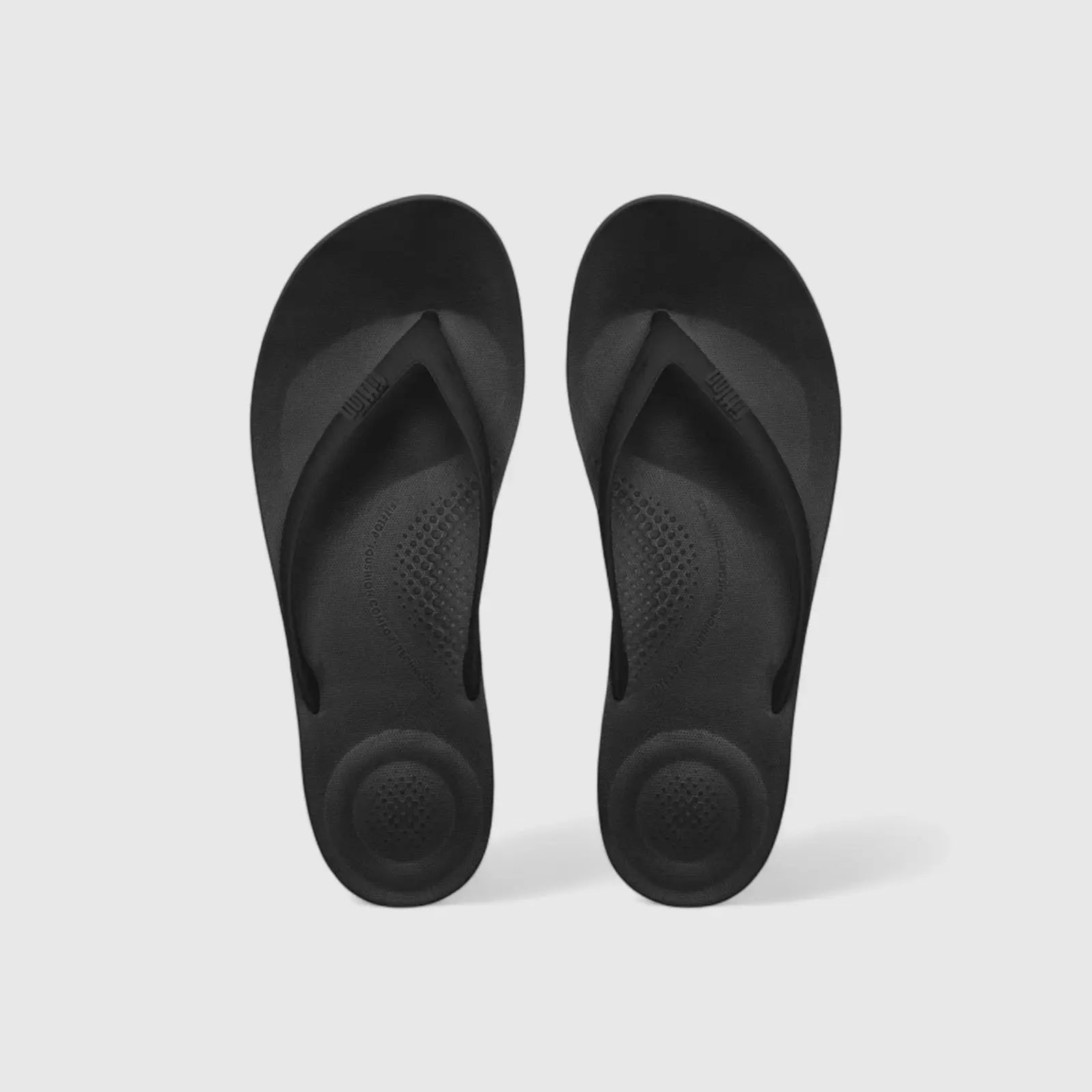 Fit Flops I Qushion Black E54-090 Sandals | familyshoecentre