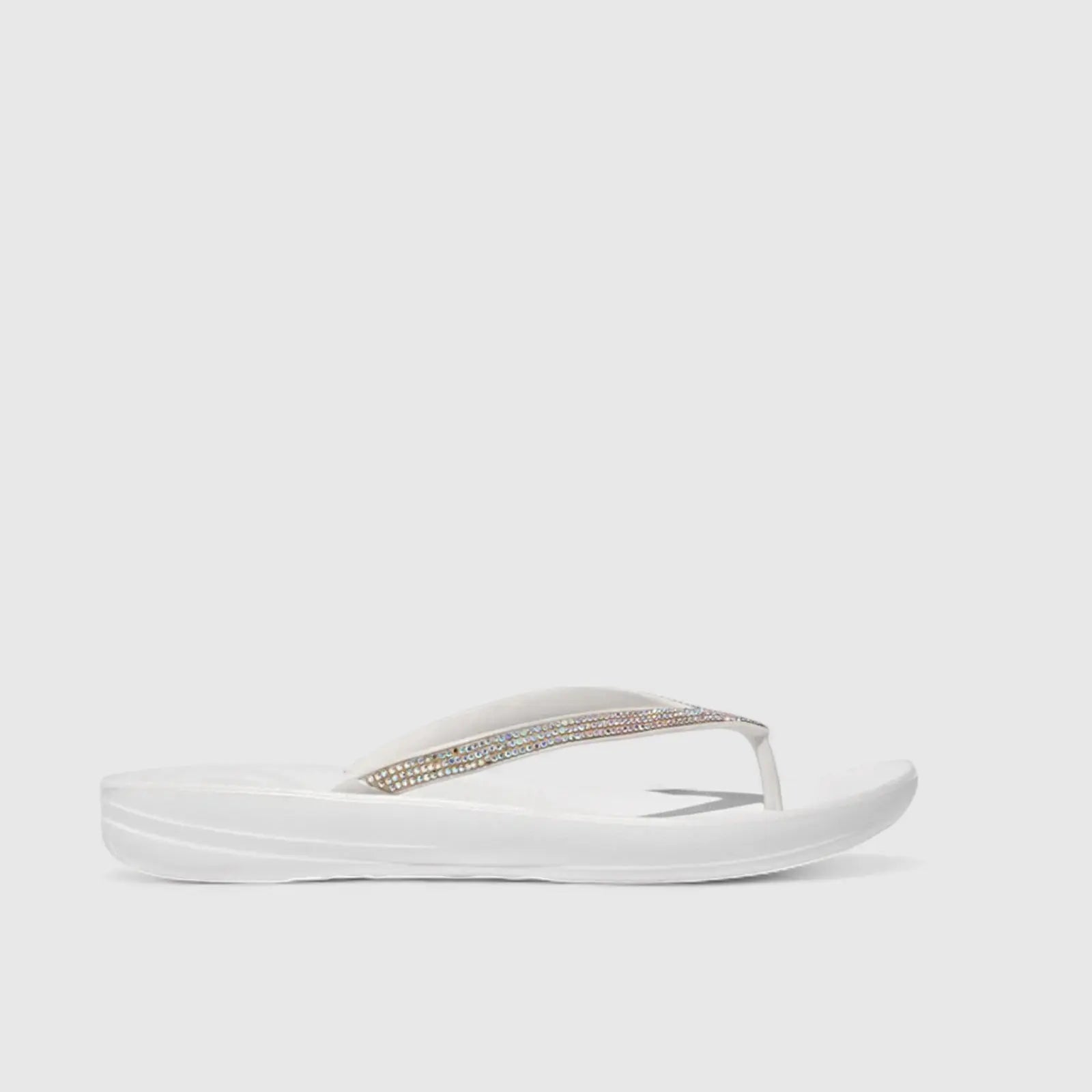 Fit Flops I Qushion Sparkle Urban White L-44 Sandals | familyshoecentre