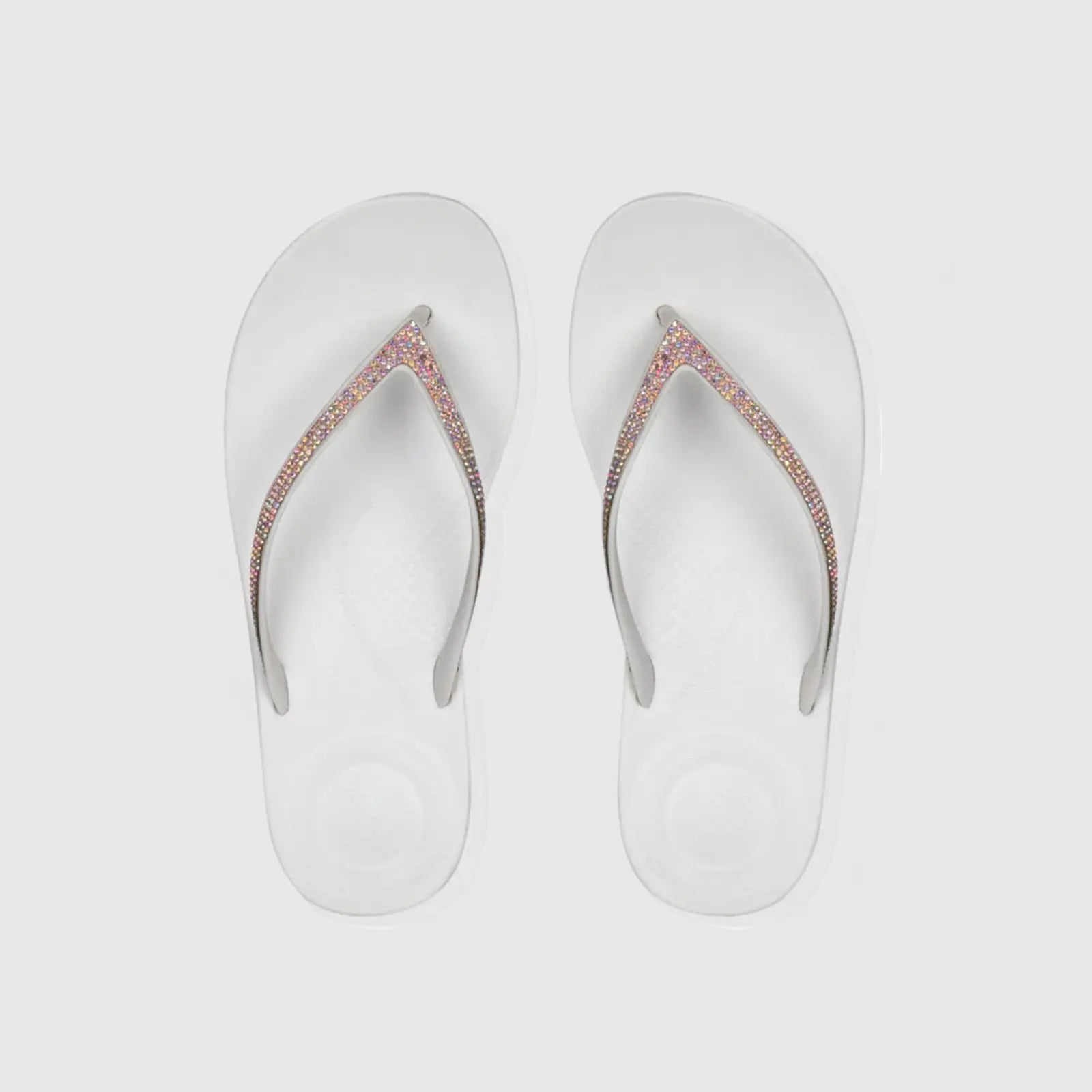 Fit Flops I Qushion Sparkle Urban White L-44 Sandals | familyshoecentre