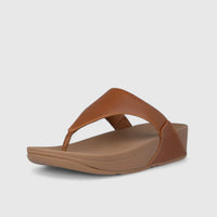 Fit Flops Lulu Leather Light Tan I88-592 Sandals | familyshoecentre