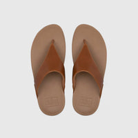 Fit Flops Lulu Leather Light Tan I88-592 Sandals | familyshoecentre