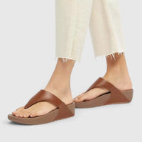 Fit Flops Lulu Leather Light Tan I88-592 Sandals | familyshoecentre
