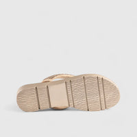 Flat Bling Sandal Gold 01639 Sandals | familyshoecentre