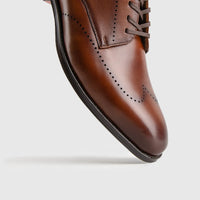 FLORSHEIM AMELIO PERF WING COGNAC Oxfords | familyshoecentre