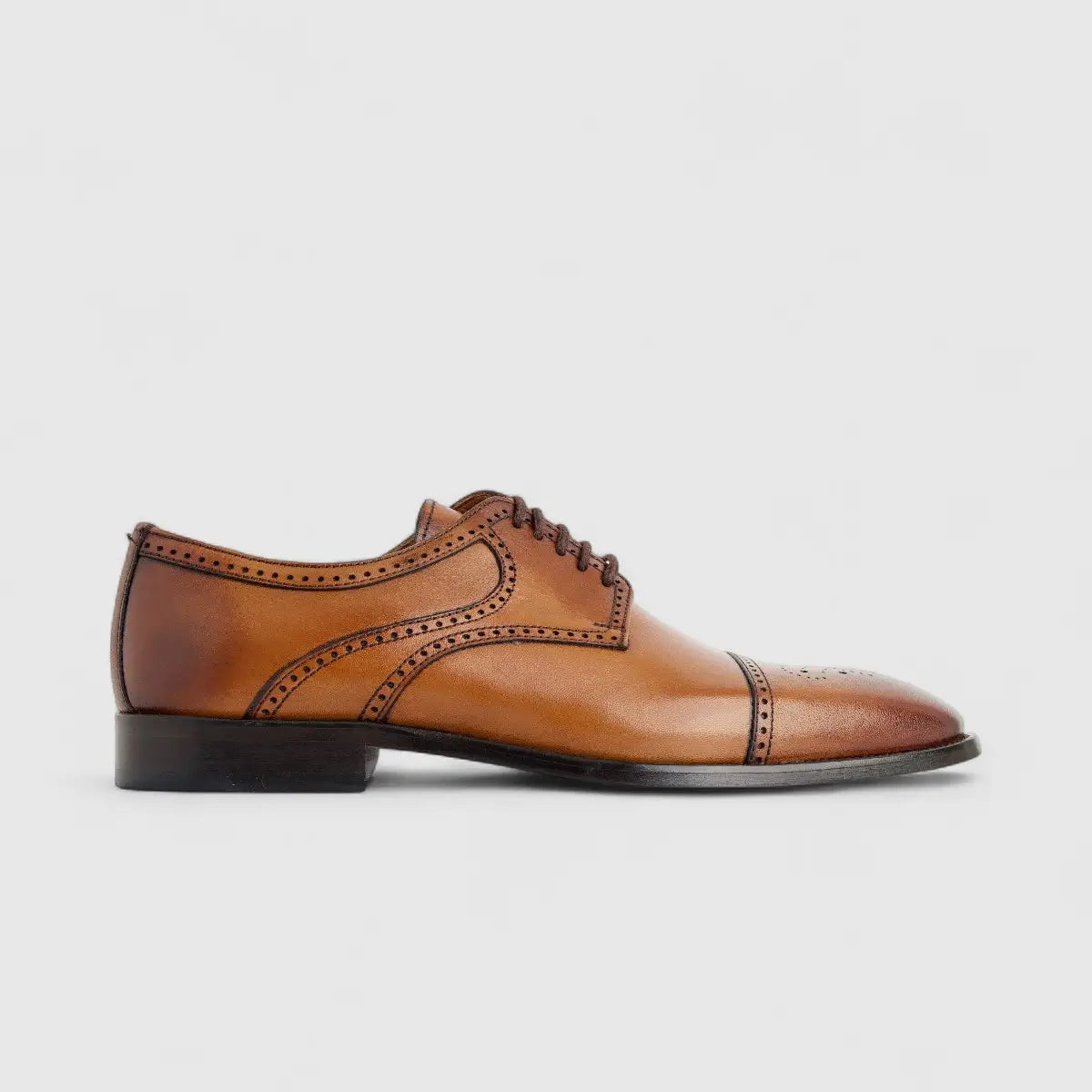 Florsheim Imperial Men's Derby Lace Up Punched Toe Cap Biga 123-19/260 Tan EL29
