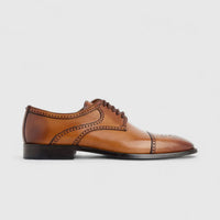 Florsheim Imperial Men's Derby Lace Up Punched Toe Cap Biga 123-19/260 Tan EL29