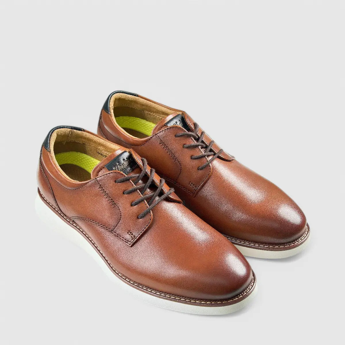 Florsheim Launch Plain Toe Lace Up Cognac 14440 FT29 Oxfords | familyshoecentre
