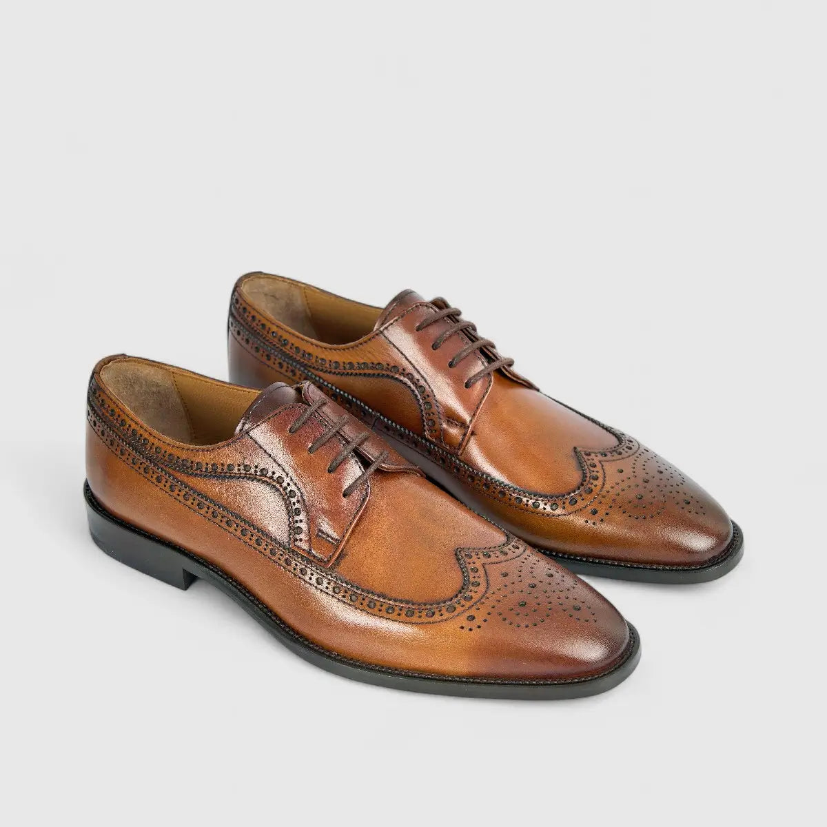 Florsheim Imperial Men's Derby Brouge Adana 2-560/260 Tan EL28 Oxfords | familyshoecentre