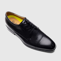 Florsheim Men's Comfortech Dress Lace Up Chateau 121488/001 Black F25 leather cap-toe oxford shoe.