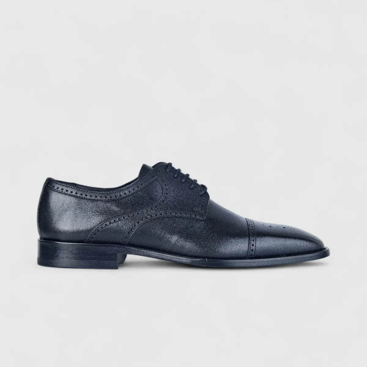 Florsheim Imperial Men's Derby Lace Up Punched Toe Cap Biga 123-19/001 Black EL26 Oxfords | familyshoecentre