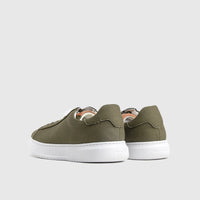 Florsheim Premier Canvas Sneaker - 17376 Olive Sneakers | familyshoecentre