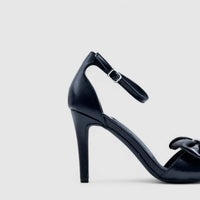 Footwork Dress Block Heel Evening Sandal Black 01683 Heels | familyshoecentre
