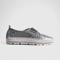 Footworks Bling Sneaker 01649 Silver Sneakers | familyshoecentre