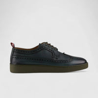 Formales Lace Up Leather Sneaker Olive 4346 Oxfords | familyshoecentre