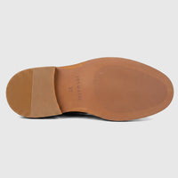Bottom view of a Formales ladies' leather shoe sole, showing brown ribbed texture and size 37 markings.