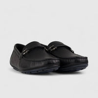 Formales Leather Loafers Black 6019-18 Loafers | familyshoecentre