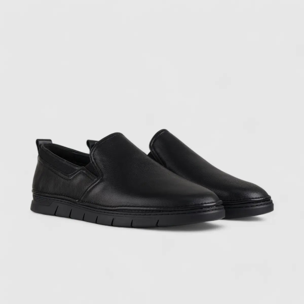 Formales Leather Loafers Black JB852208 Loafers | familyshoecentre