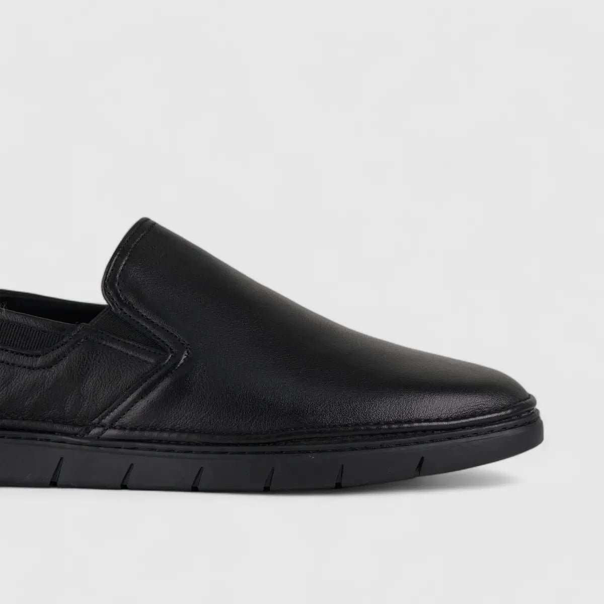 Formales Leather Loafers Black JB852208 Loafers | familyshoecentre