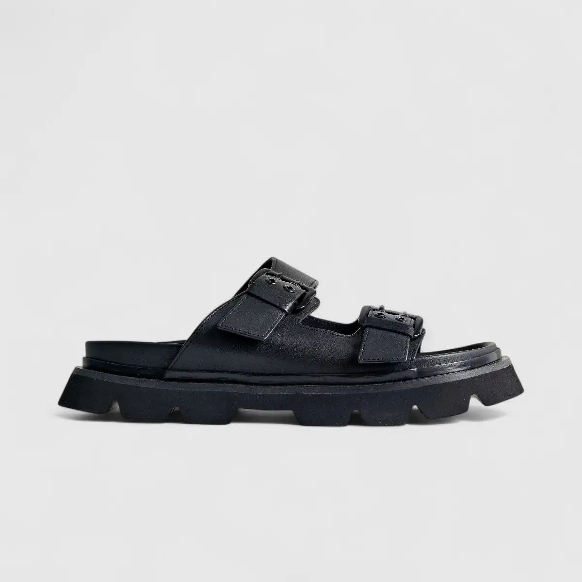 Formales Leather Sandal FM2526-1 Black FS1 Sandals | familyshoecentre