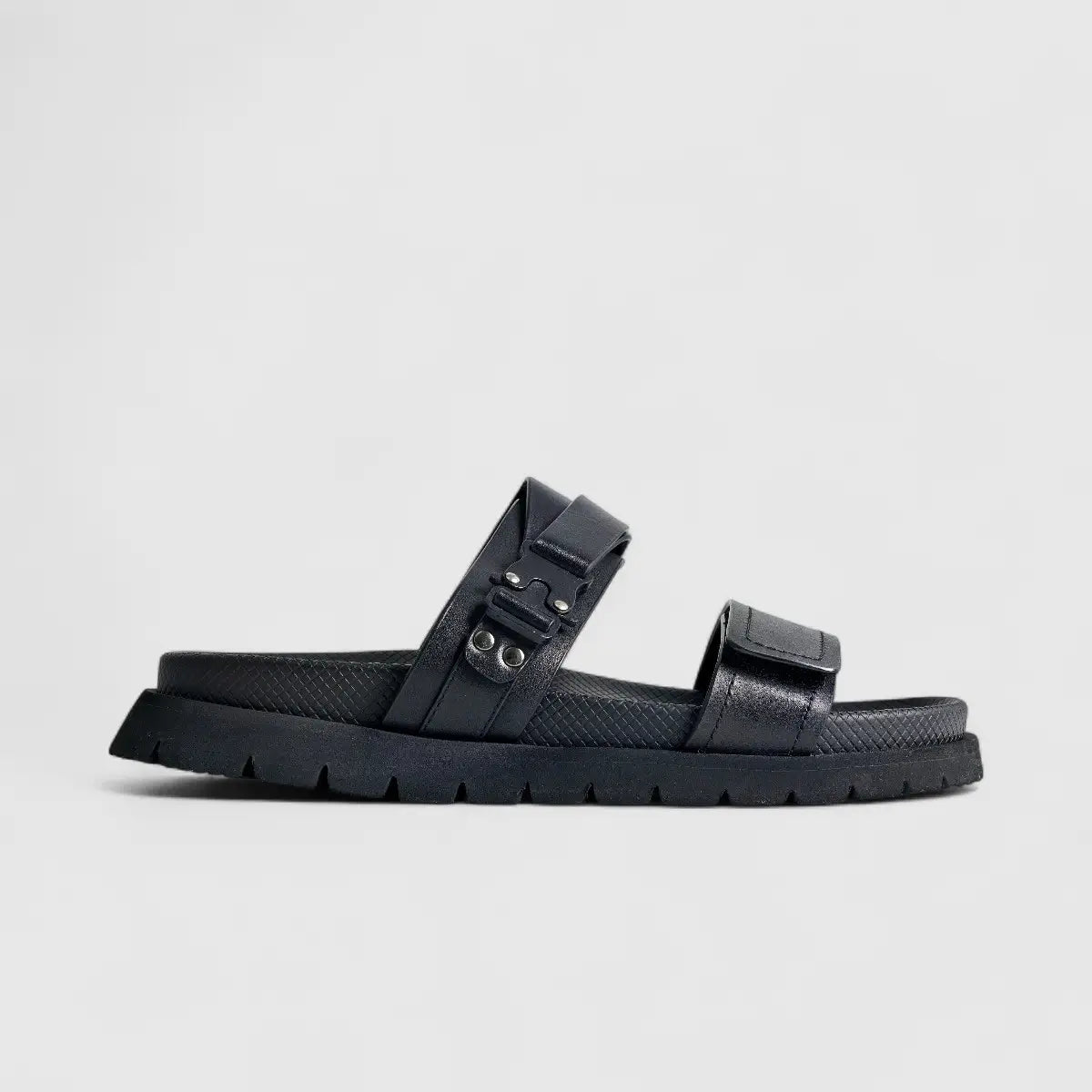 Formales Leather Sandal FM2526-3 Black FS3 Sandals | familyshoecentre