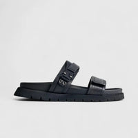 Formales Leather Sandal FM2526-3 Black FS3 Sandals | familyshoecentre