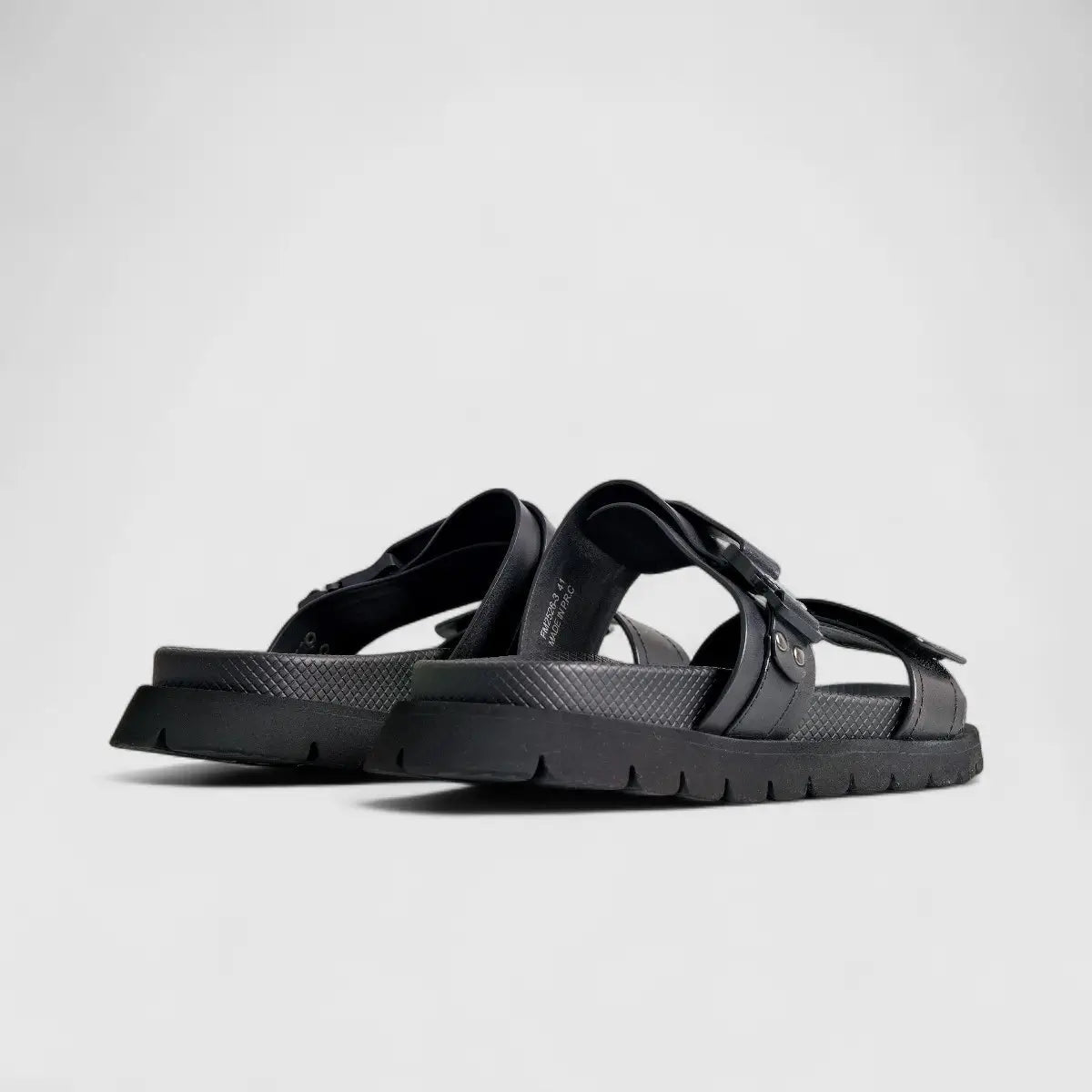 Formales Leather Sandal FM2526-3 Black FS3 Sandals | familyshoecentre