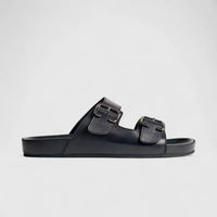 Formales Leather Sandal FM2526-5 Black FS5 Sandals | familyshoecentre