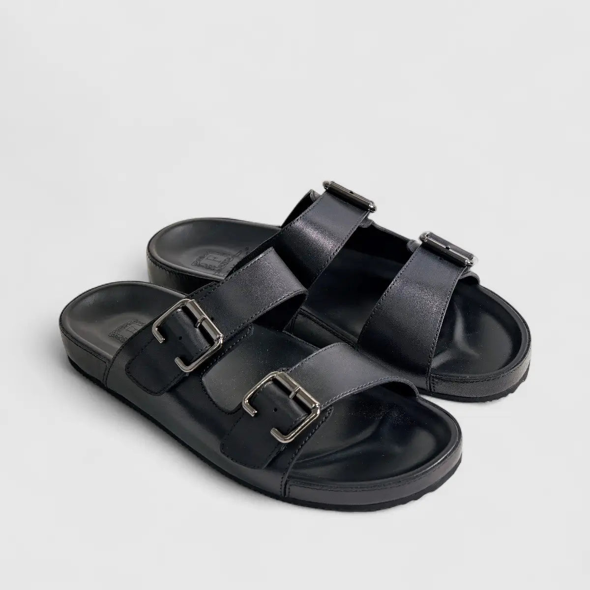 Formales Leather Sandal FM2526-5 Black FS5 Sandals | familyshoecentre