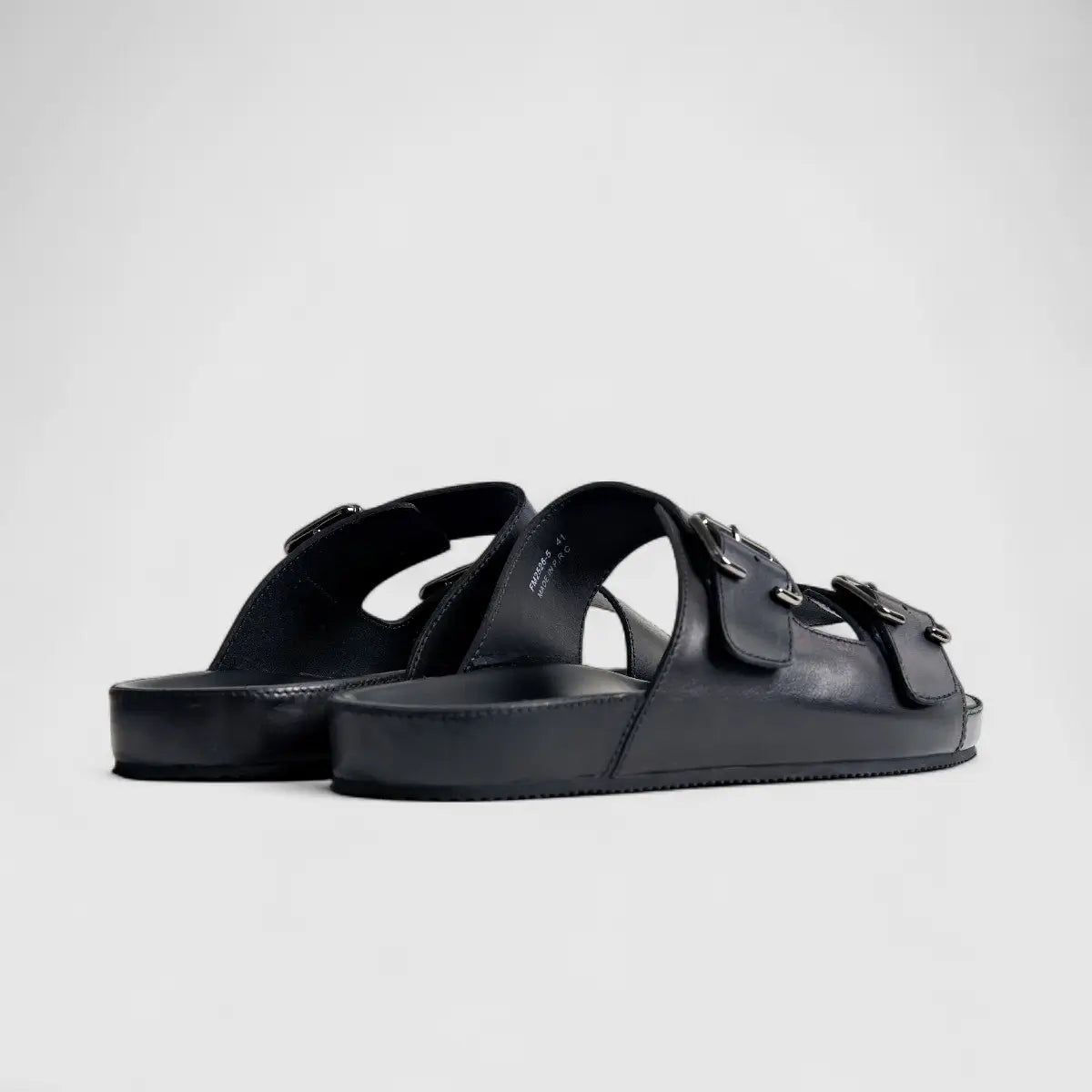 Formales Leather Sandal FM2526-5 Black FS5 Sandals | familyshoecentre