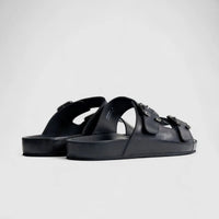 Formales Leather Sandal FM2526-5 Black FS5 Sandals | familyshoecentre